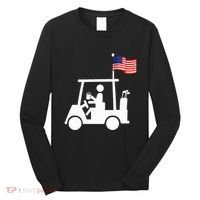Patriotic Golf Wear Usa Strong Golf Cart Long Sleeve Shirt thumb 0
