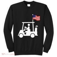 Patriotic Golf Wear Usa Strong Golf Cart Sweatshirt thumb 0