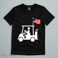 Patriotic Golf Wear Usa Strong Golf Cart T-Shirt thumb 5