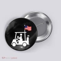 Patriotic Golf Wear Usa Strong Golf Cart Button thumb 0