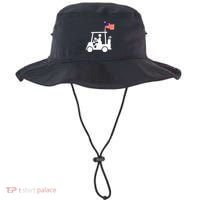 Patriotic Golf Wear Usa Strong Golf Cart Bucket Hat thumb 0
