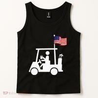 Patriotic Golf Wear Usa Strong Golf Cart Tank Top thumb 2