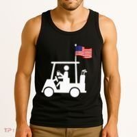 Patriotic Golf Wear Usa Strong Golf Cart Tank Top thumb 3