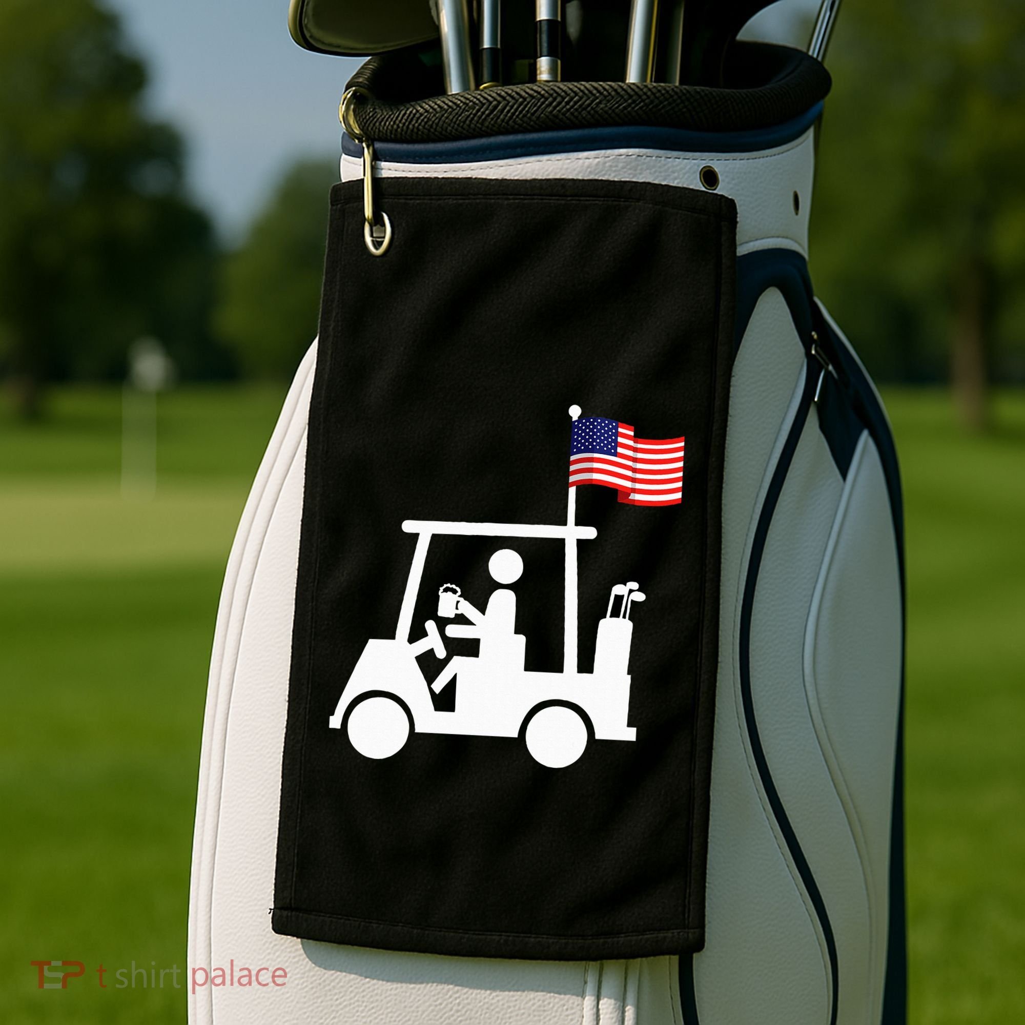 Patriotic Golf Wear Usa Strong Golf Cart Golf Towel