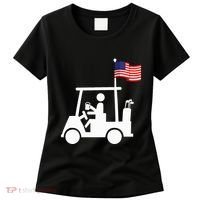 Patriotic Golf Wear Usa Strong Golf Cart Women's T-Shirt thumb 0