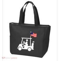 Patriotic Golf Wear Usa Strong Golf Cart Tote Bag thumb 3