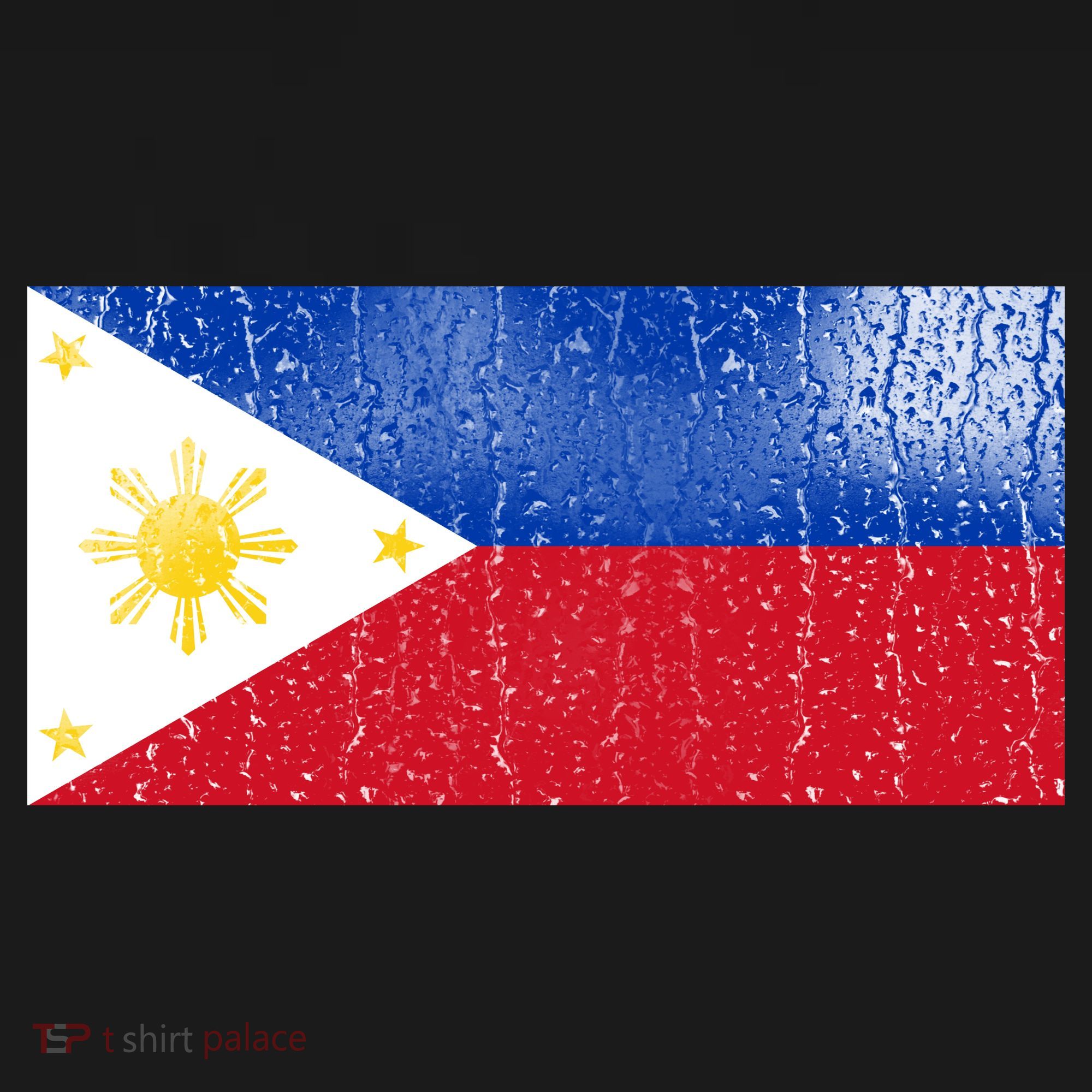 Philippines Glass Water Flag Backpack