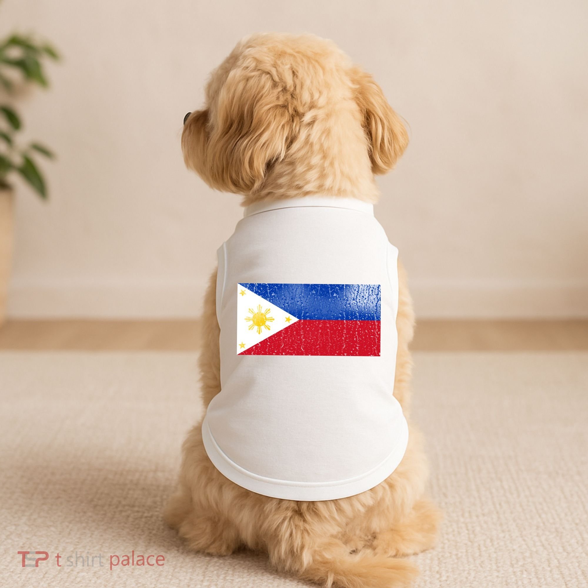 Philippines Glass Water Flag Doggie Tank