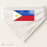 Philippines Glass Water Flag USA-Made Doggie Bandana thumb 0