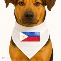 Philippines Glass Water Flag USA-Made Doggie Bandana thumb 1
