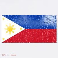 Philippines Glass Water Flag Long Sleeve Shirt thumb 2