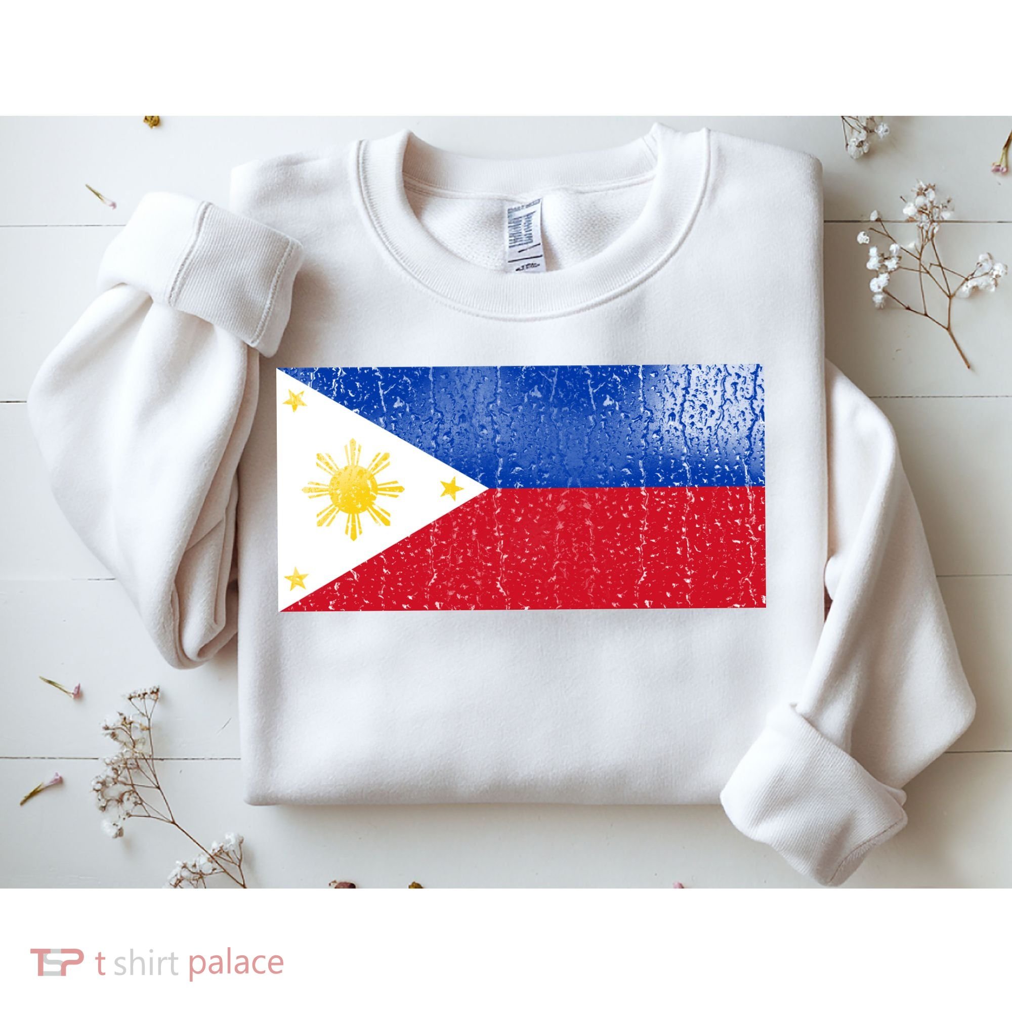 Philippines Glass Water Flag Sweatshirt