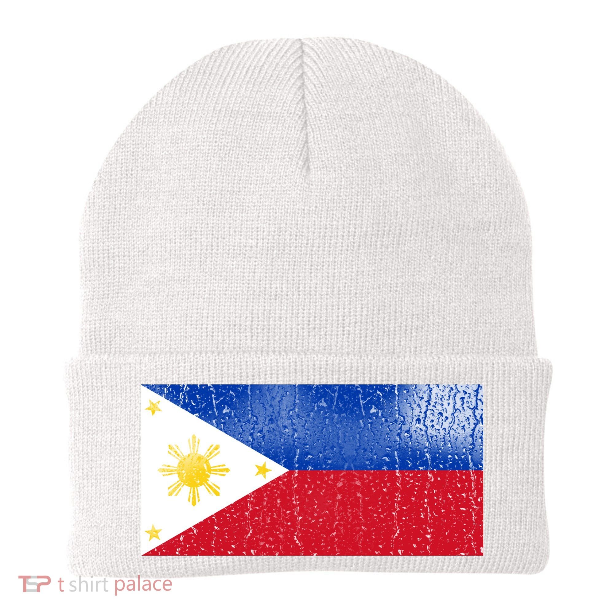 Philippines Glass Water Flag Beanie