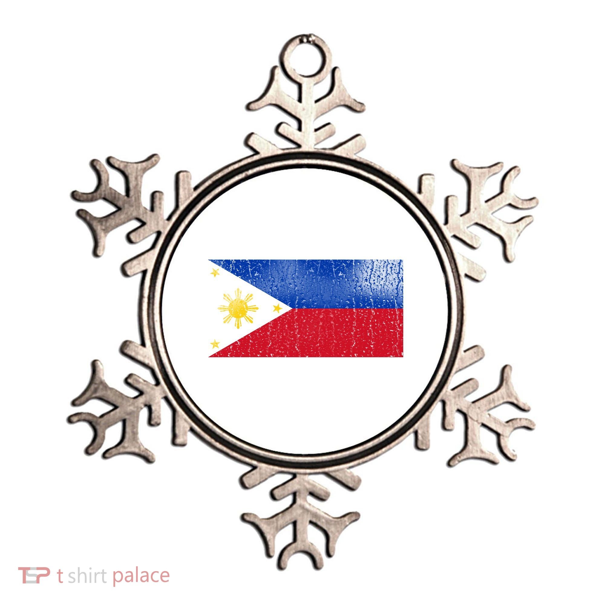Philippines Glass Water Flag Ornament