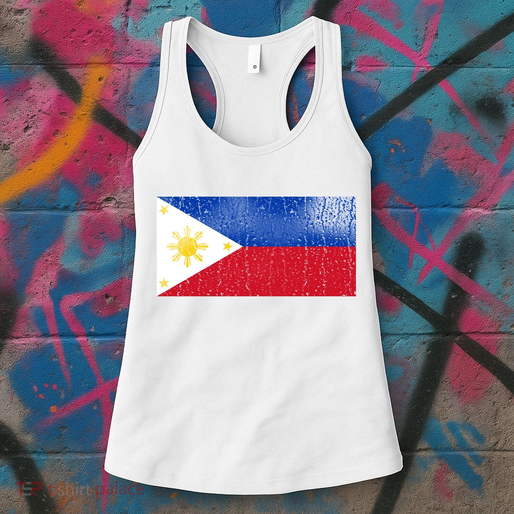 Philippines Glass Water Flag Women's Tank Top
