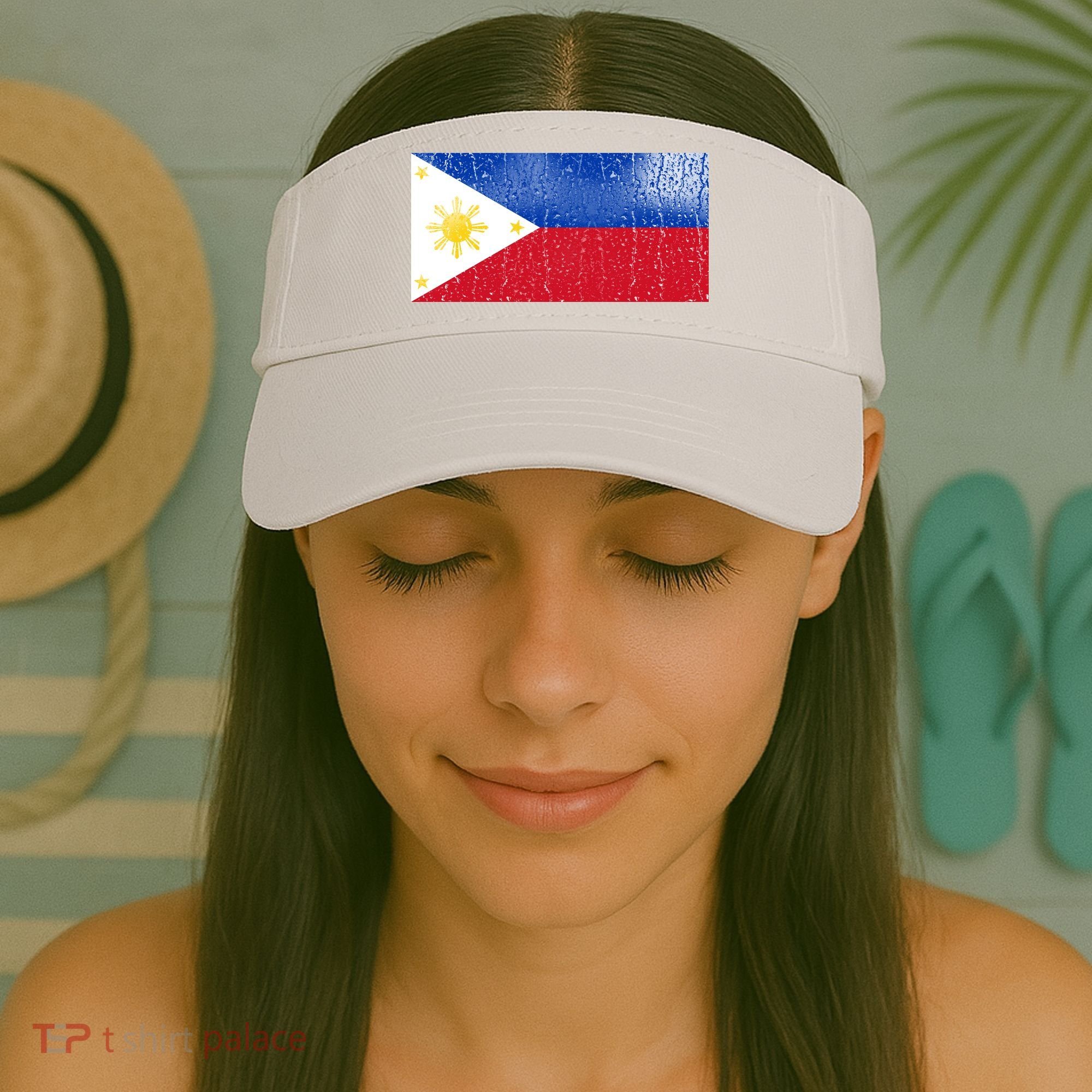 Philippines Glass Water Flag Visor