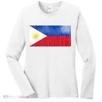 Philippines Glass Water Flag Women's Long Sleeve Shirt thumb 0