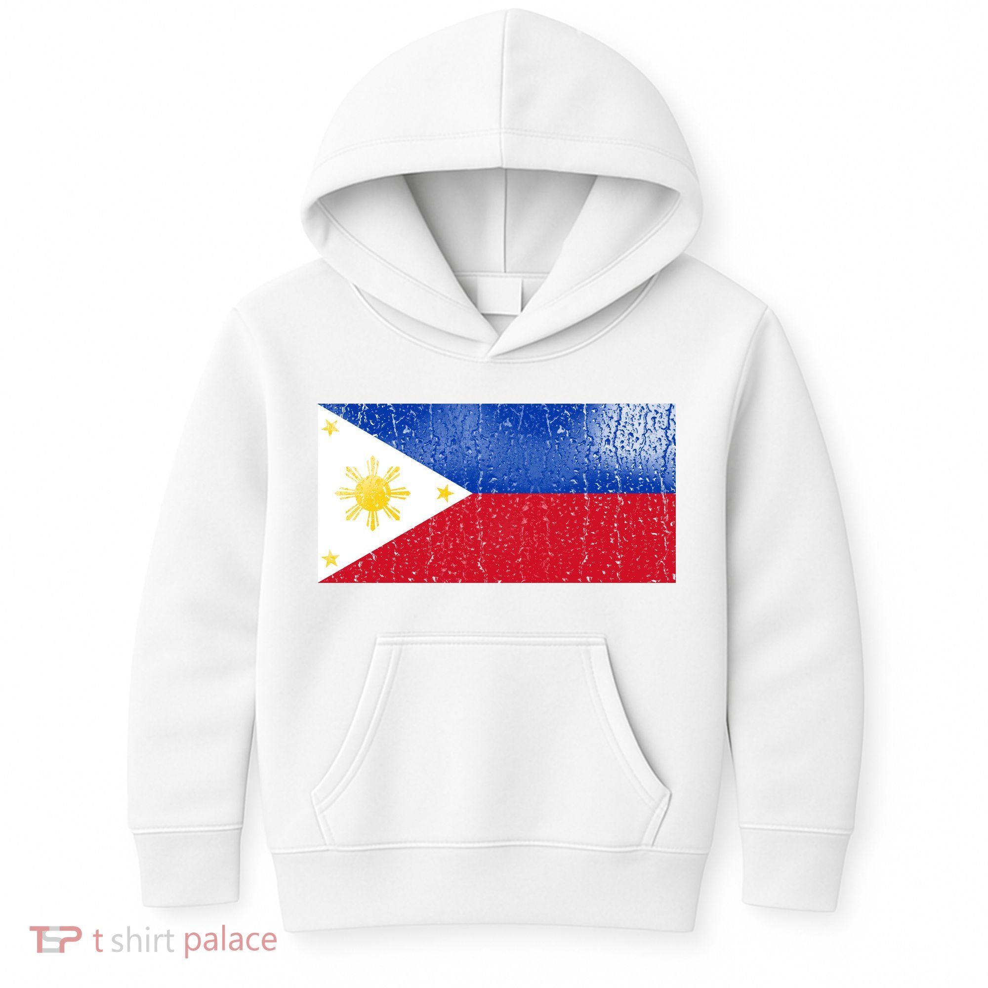 Philippines Glass Water Flag Kids Hoodie