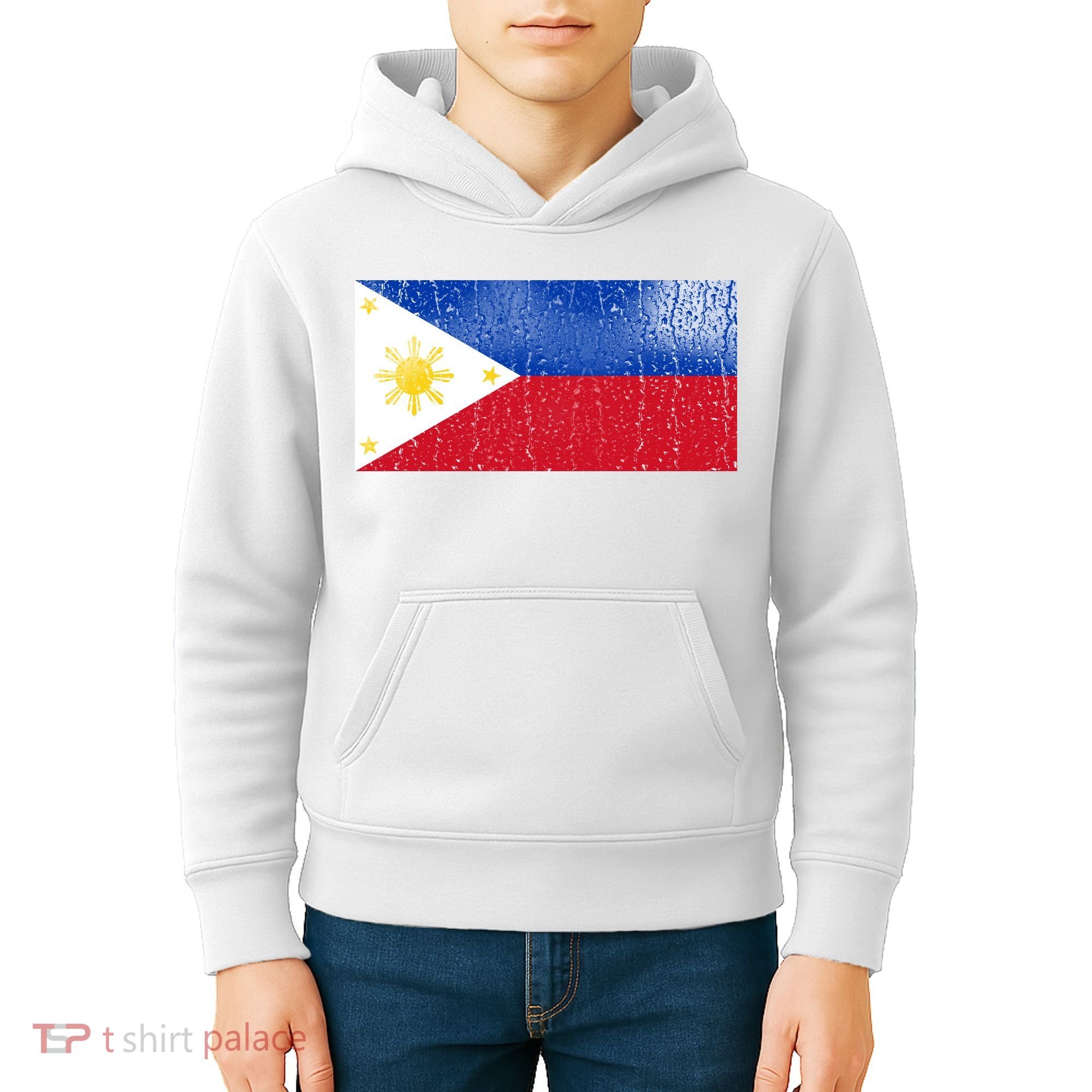 Philippines Glass Water Flag Kids Hoodie