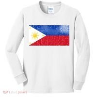 Philippines Glass Water Flag Kids Long Sleeve Shirt thumb 0