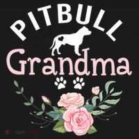 Pitbull Grandma Womens Mom Pitbull Dog Lover Christmas Ornament thumb 1