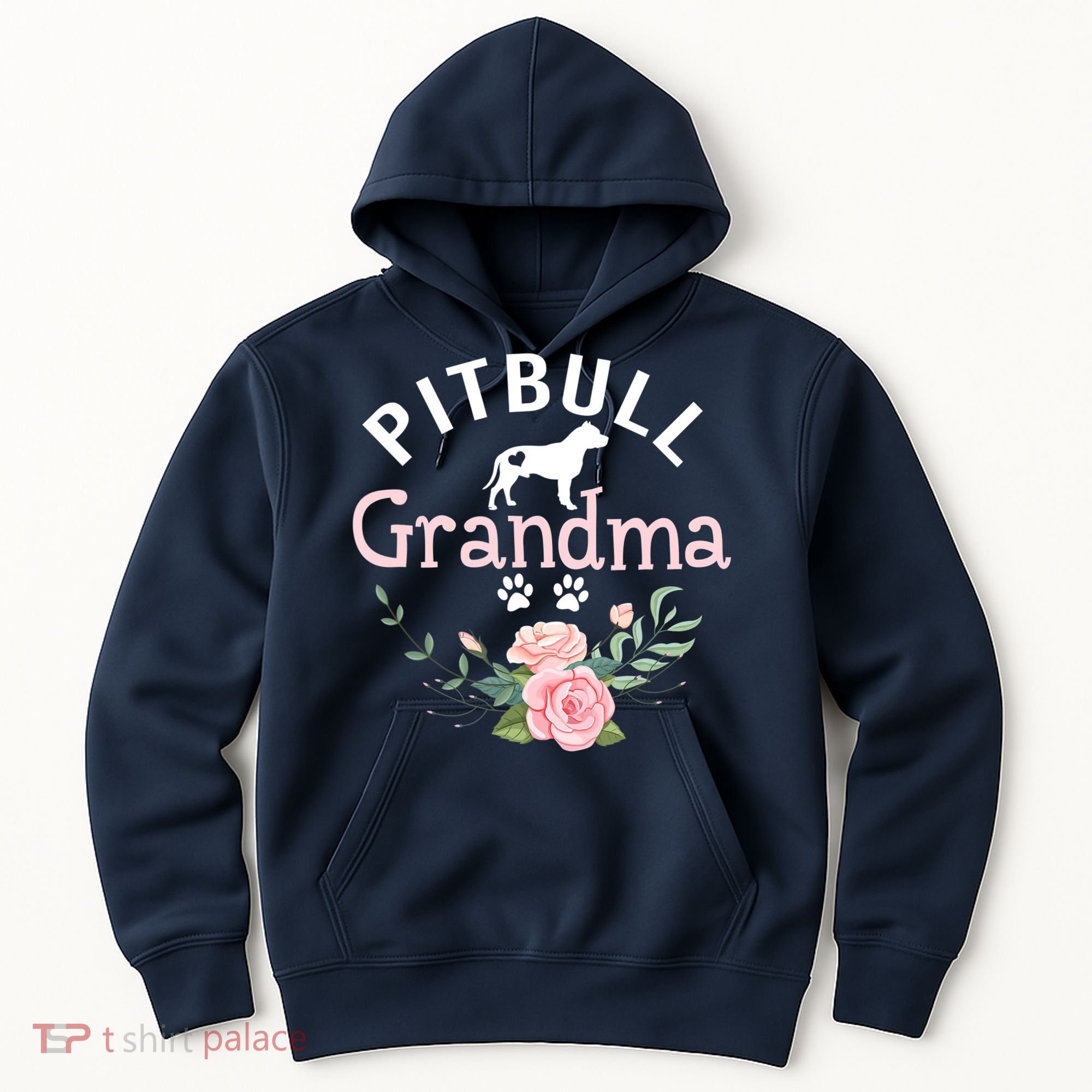 Pitbull Grandma Womens Mom Pitbull Dog Lover Christmas Hoodie
