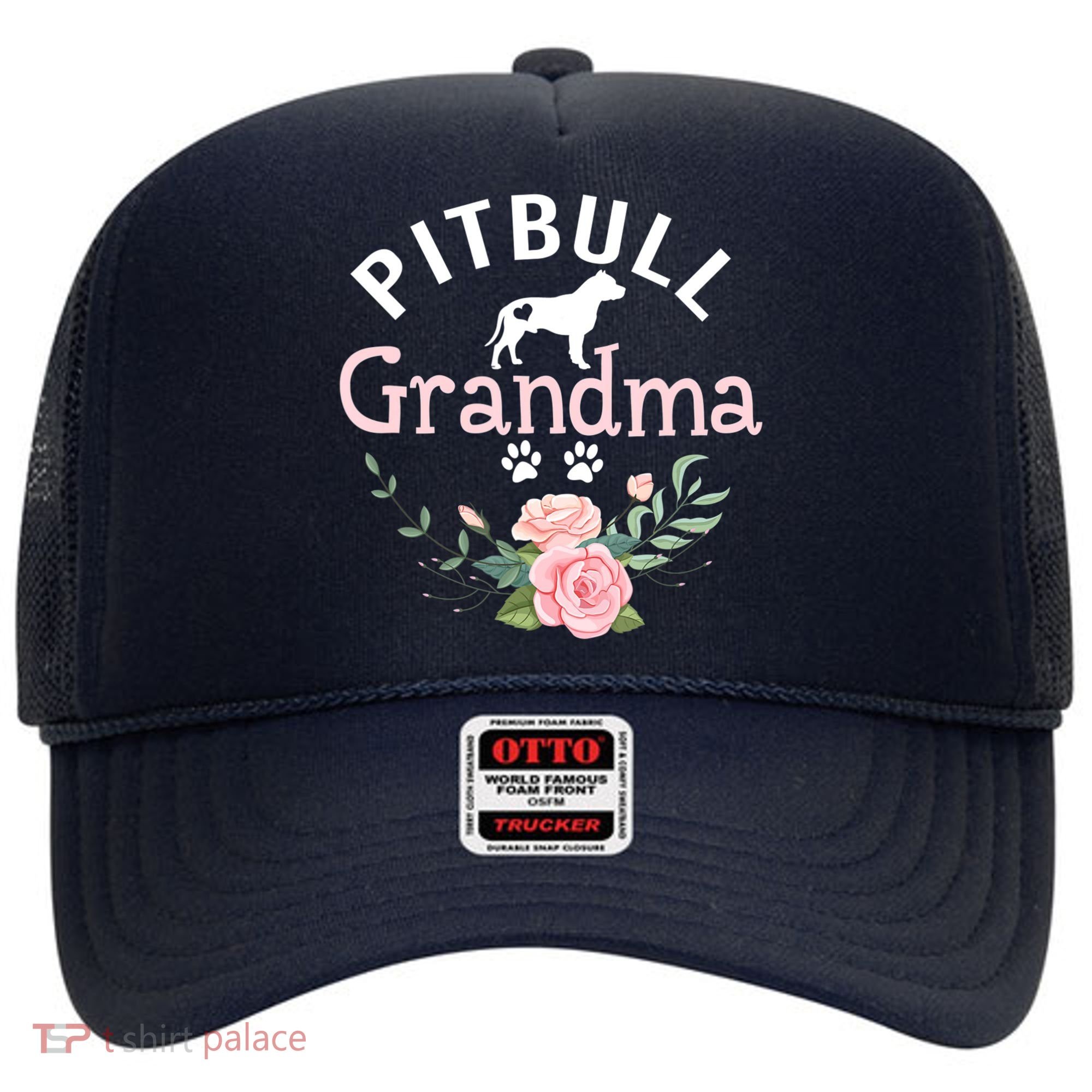 Pitbull Grandma Womens Mom Pitbull Dog Lover Christmas Hat