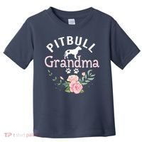Pitbull Grandma Womens Mom Pitbull Dog Lover Christmas Toddler T-Shirt thumb 0