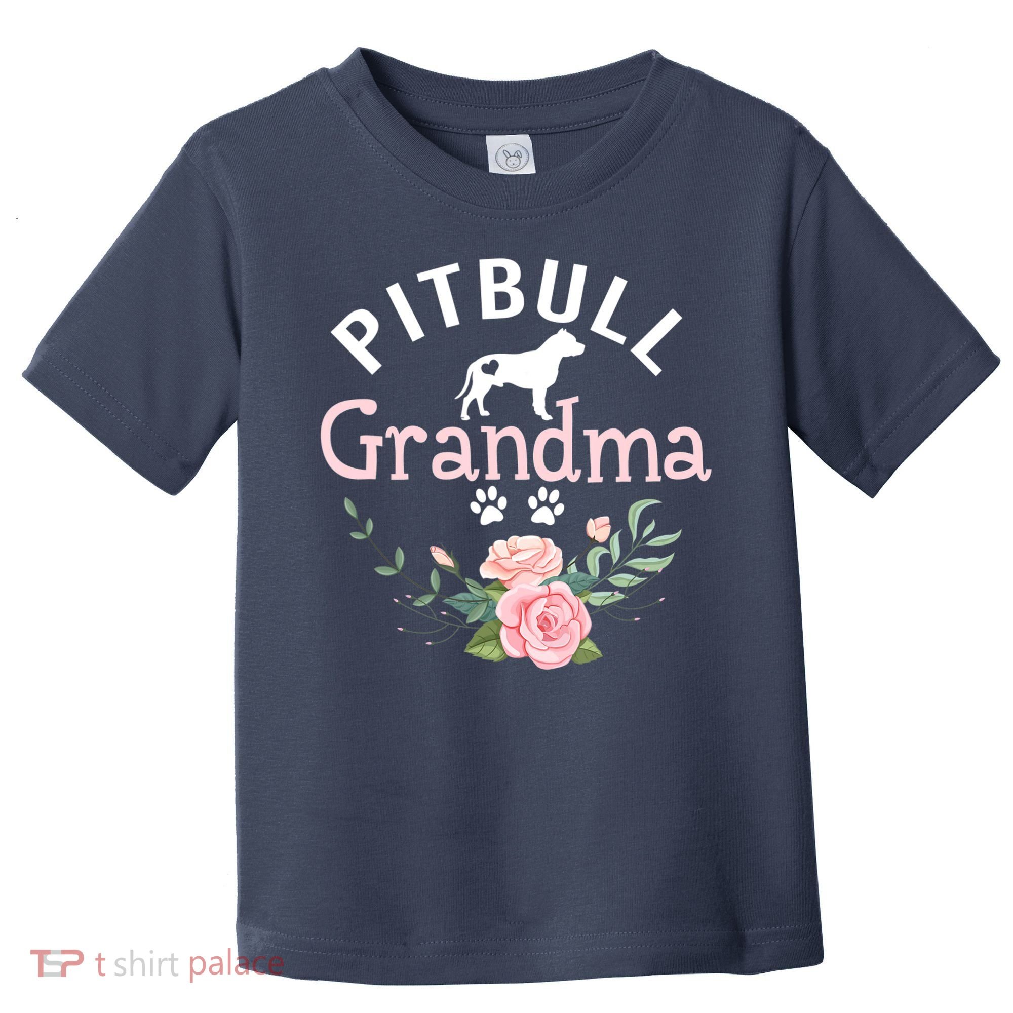 Pitbull Grandma Womens Mom Pitbull Dog Lover Christmas Toddler T-Shirt