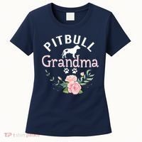 Pitbull Grandma Womens Mom Pitbull Dog Lover Christmas Women's T-Shirt thumb 0