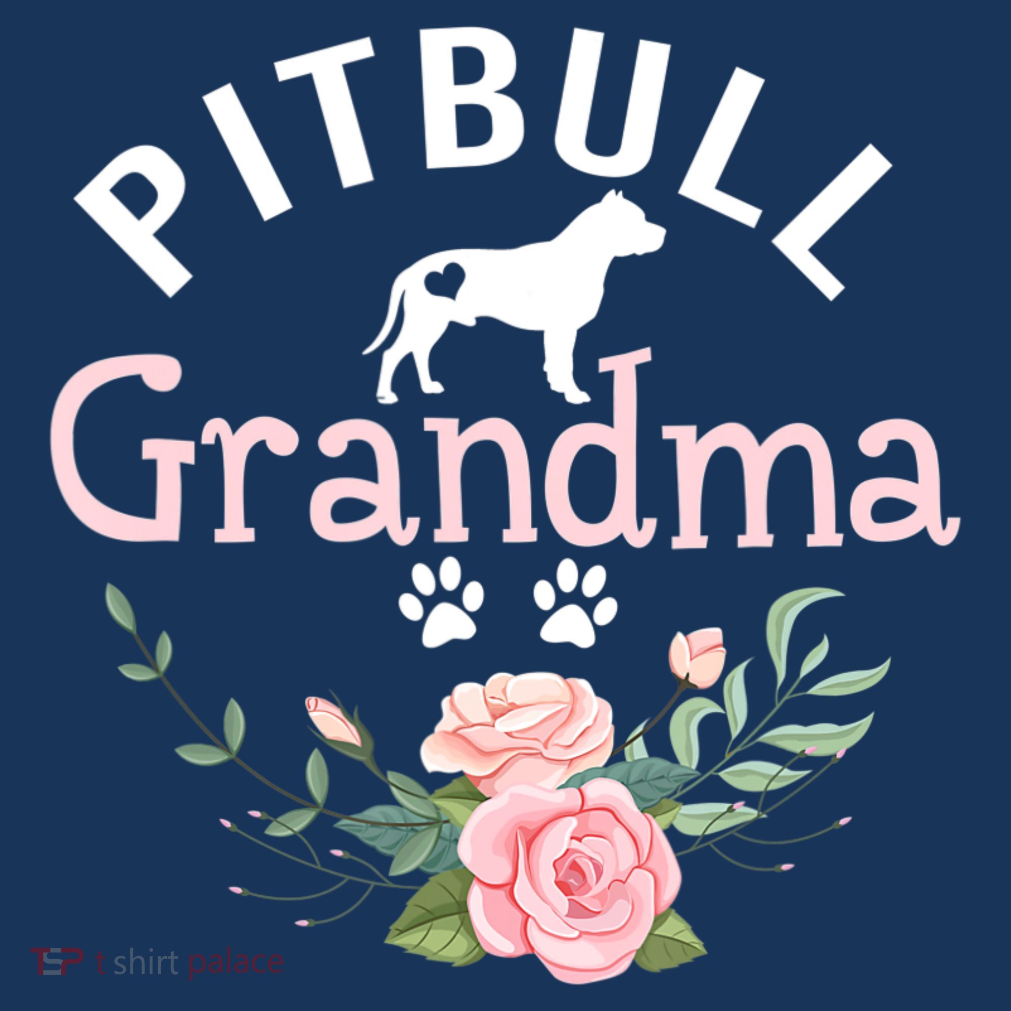 Pitbull Grandma Womens Mom Pitbull Dog Lover Christmas Kids Sweatshirt