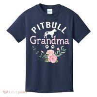 Pitbull Grandma Womens Mom Pitbull Dog Lover Christmas Kids T-Shirt thumb 0