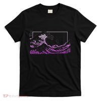 Purple Great Wave off Kanagawa Purple Color T-Shirt thumb 0