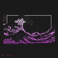Purple Great Wave off Kanagawa Purple Color T-Shirt thumb 7