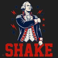 Patriotic George Washington Shake Revolutionary Women's Sweatshirt thumb 2