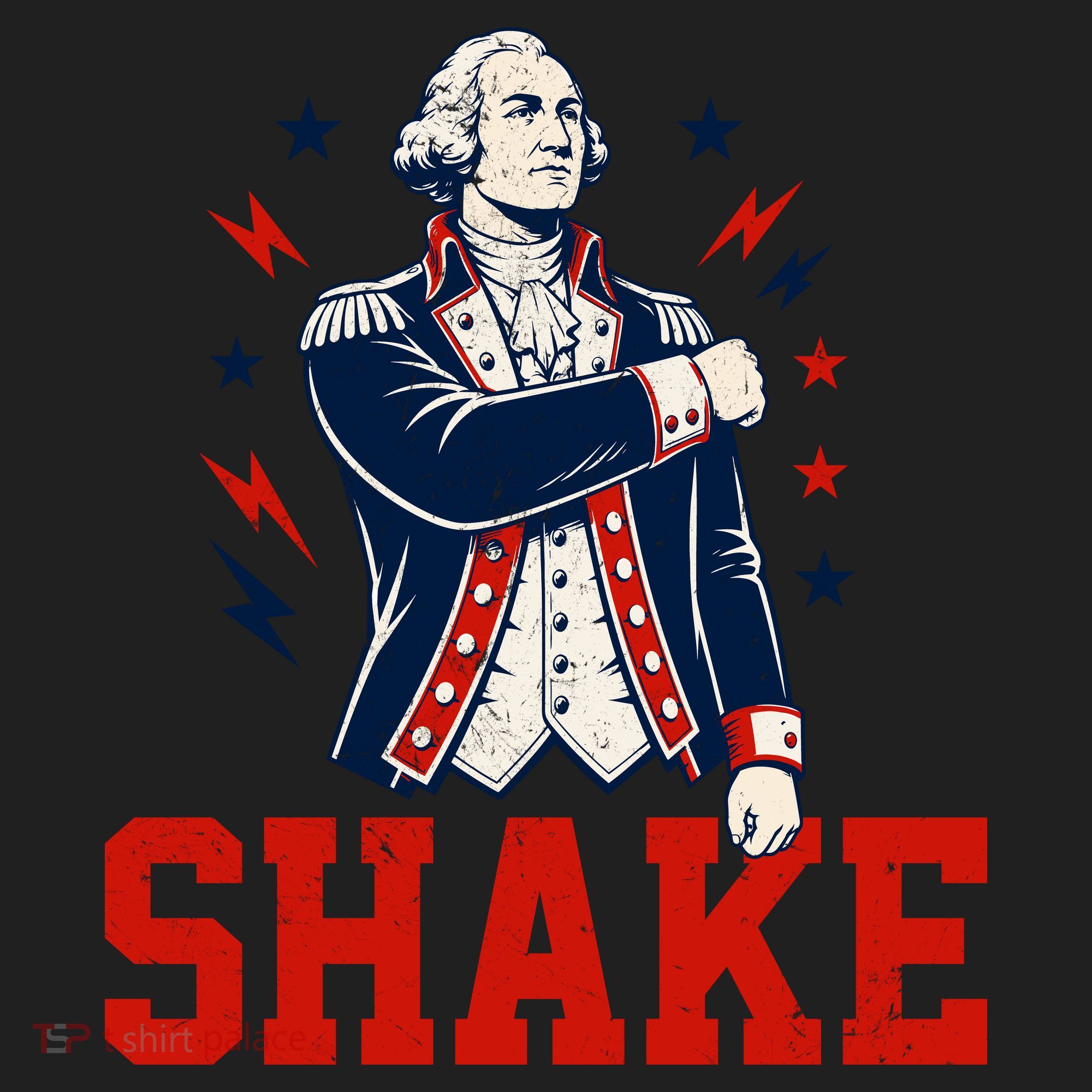 Patriotic George Washington Shake Revolutionary Women's Sweatshirt