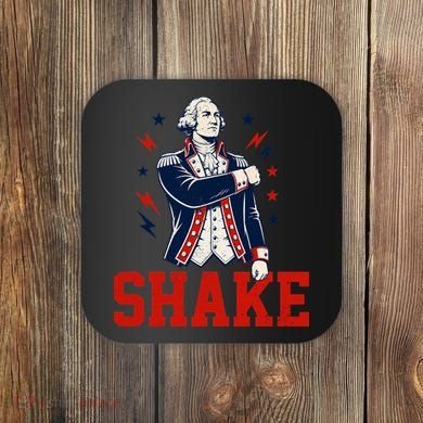 Patriotic George Washington Shake Revolutionary Coaster