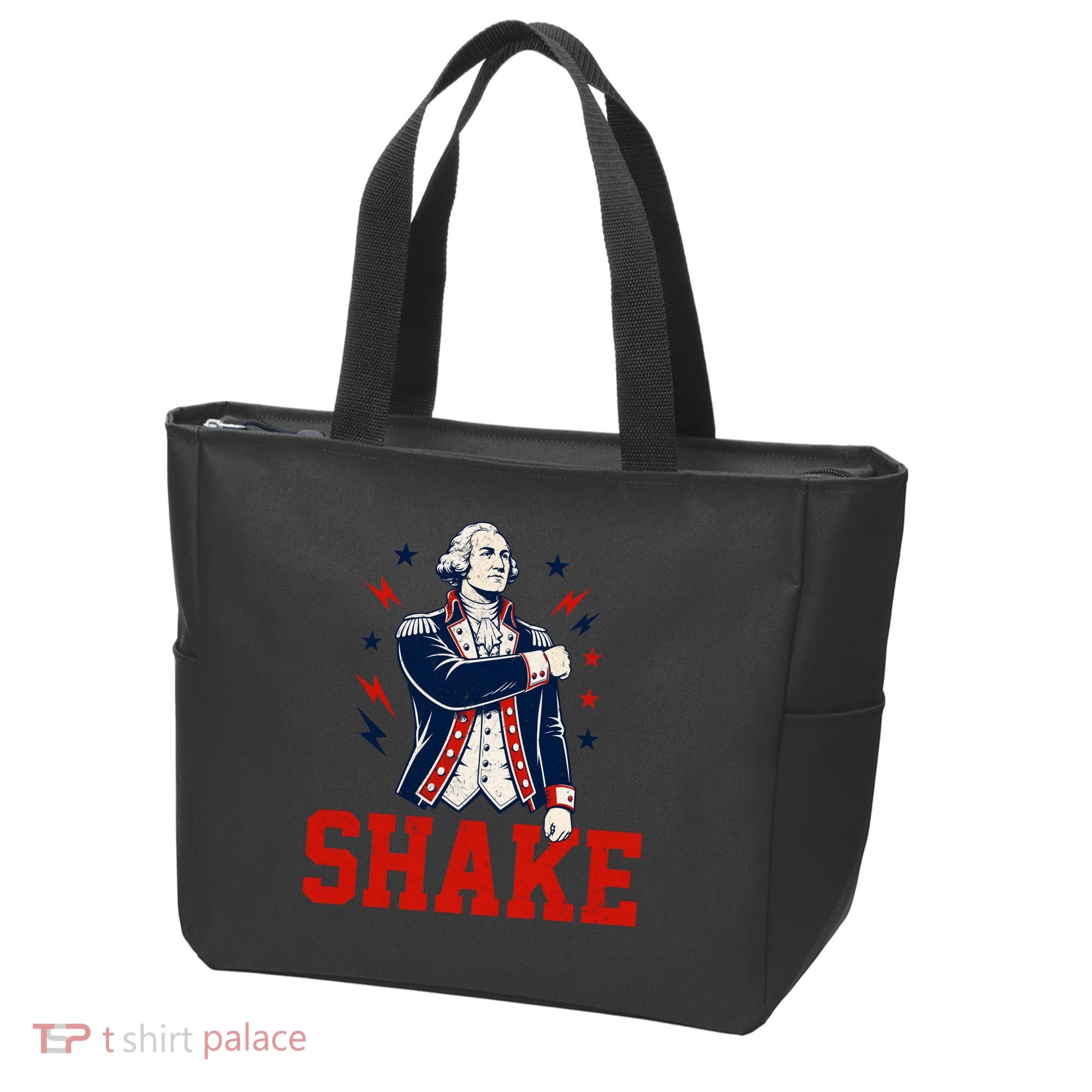 Patriotic George Washington Shake Revolutionary Tote Bag