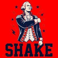 Patriotic George Washington Shake Revolutionary Santa Hat thumb 1