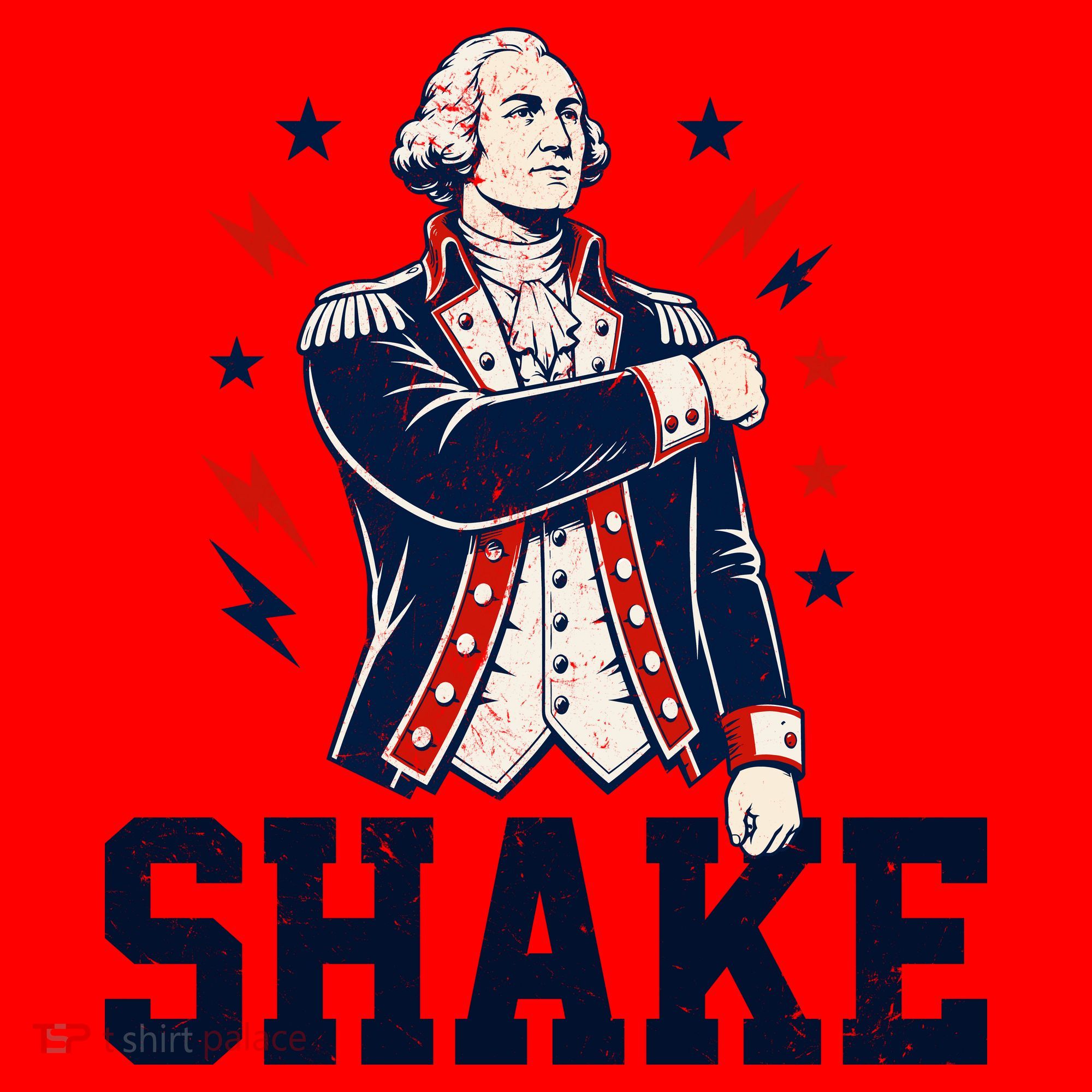Patriotic George Washington Shake Revolutionary Santa Hat