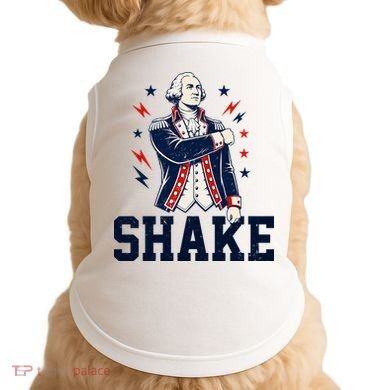 Patriotic George Washington Shake Revolutionary Doggie Tank