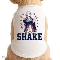 Patriotic George Washington Shake Revolutionary Doggie Tank thumb 0