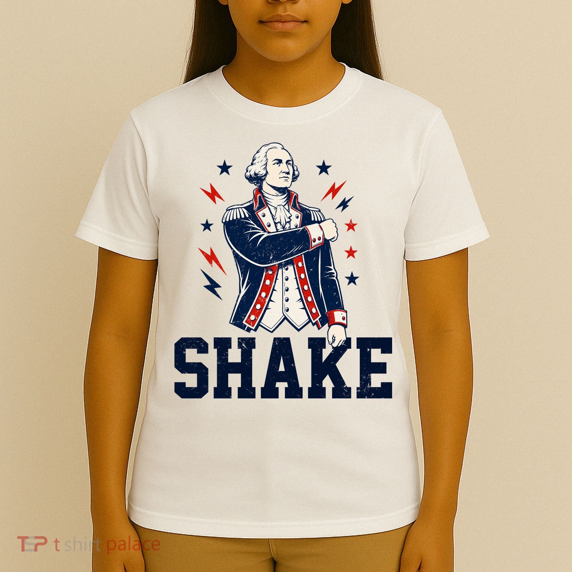 Patriotic George Washington Shake Revolutionary T-Shirt