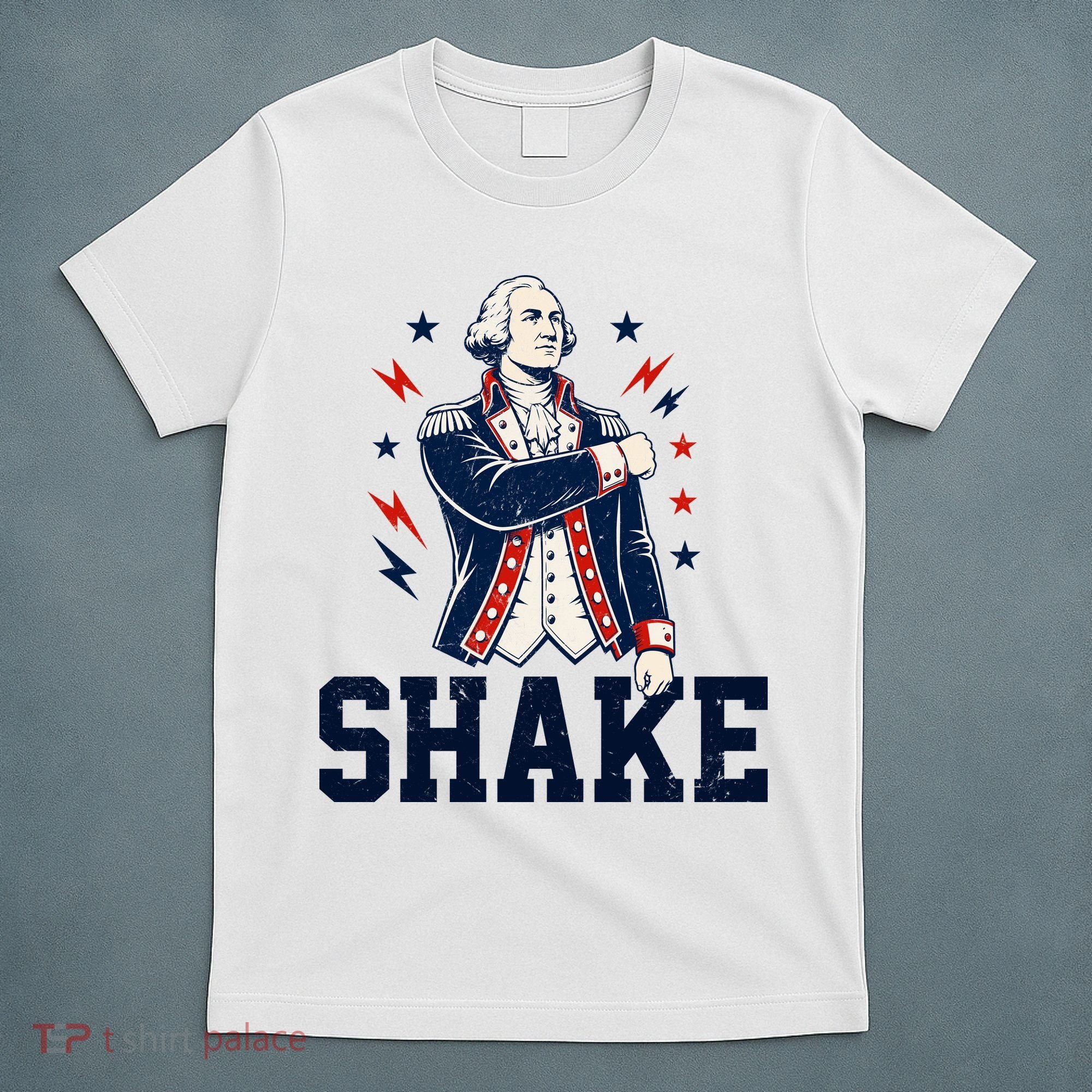 Patriotic George Washington Shake Revolutionary T-Shirt
