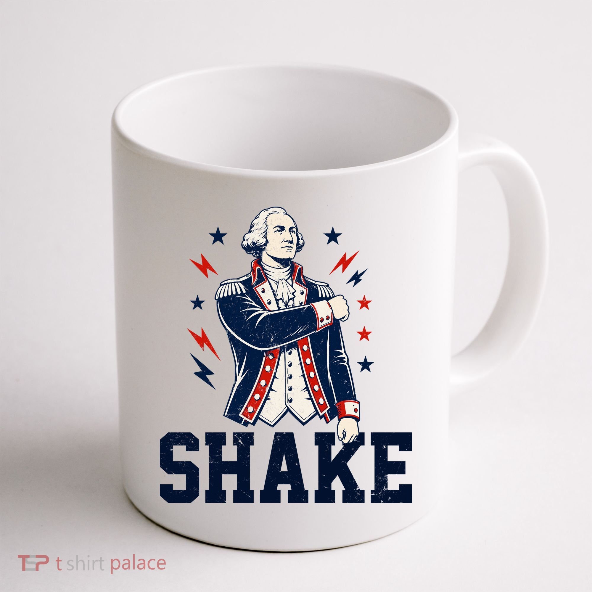 Patriotic George Washington Shake Revolutionary Coffee Mug