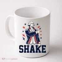 Patriotic George Washington Shake Revolutionary Coffee Mug thumb 0