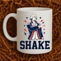 Patriotic George Washington Shake Revolutionary Coffee Mug thumb 2