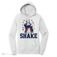Patriotic George Washington Shake Revolutionary Women's Hoodie thumb 0