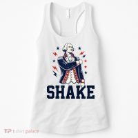 Patriotic George Washington Shake Revolutionary Women's Tank Top thumb 0
