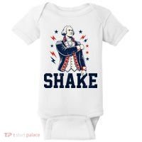 Patriotic George Washington Shake Revolutionary Baby Bodysuit thumb 0